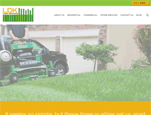 Tablet Screenshot of ldklawnservices.com